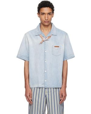 Marni Chambray Neck Tie Shirt - White