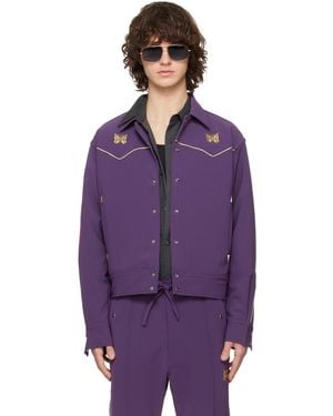 Needles Piping Cowboy Jacket - Purple