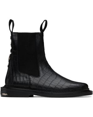 Toga Virilis Side Gore Chelsea Boots - Black