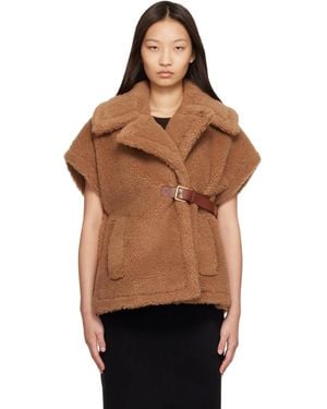 Max Mara Newabavo Cape Jacket - Brown