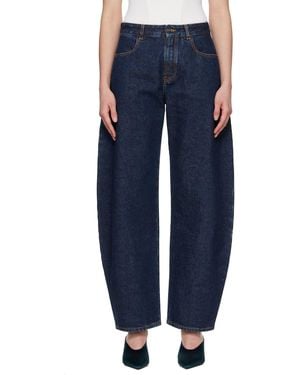 Alaïa Low Round Jeans - Blue