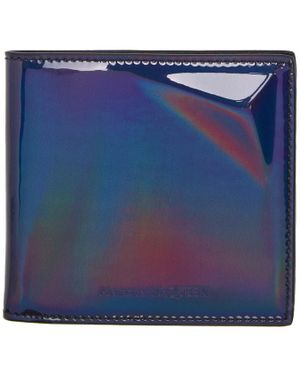 McQueen Black Iridescent Bifold Wallet