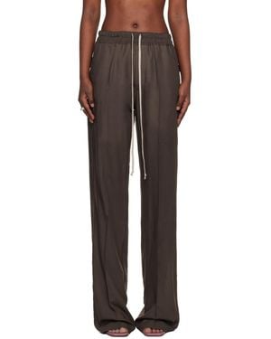 Rick Owens Temple Dietrich Drawstring Lounge Trousers - Black