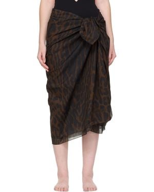 Tom Ford Pareo Wrap Cover-Up Skirt - Black
