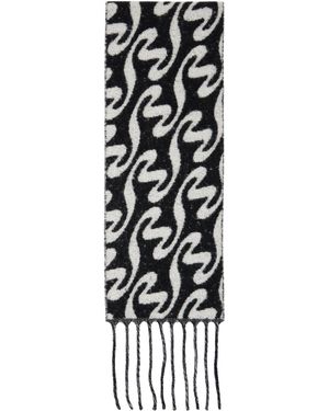 Holzweiler Écharpe Longue Bambino Noir Et Blanc