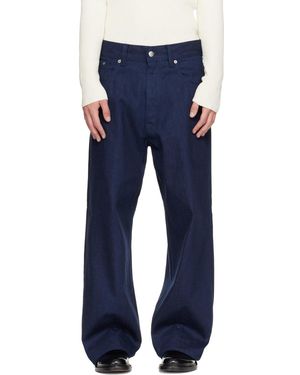 sunflower Super Wide Cinch Jeans - Blue
