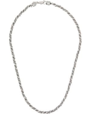 Emanuele Bicocchi Wrapped Rope Chain Necklace - Metallic