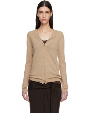 LE17SEPTEMBRE Tan Anne Knit Cardigan - Black