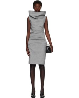 Issey Miyake Allow Midi Dress - Gray