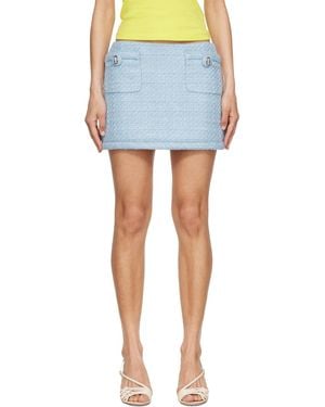 Marc Jacobs 'Pop J Marc' Tweed Miniskirt - Blue