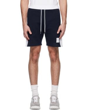 Thom Browne Thom E Classic Loopback 4-bar Sweat Shorts - Blue