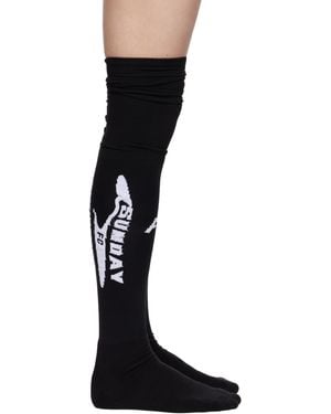 PROTOTYPES Overknee Football Socks - Black