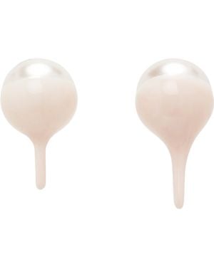 OTTOLINGER Dipped Pearl Stud Earrings - Black