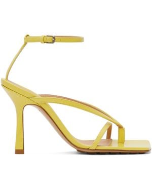 Bottega Veneta Yellow Stretch Sandals - Multicolour