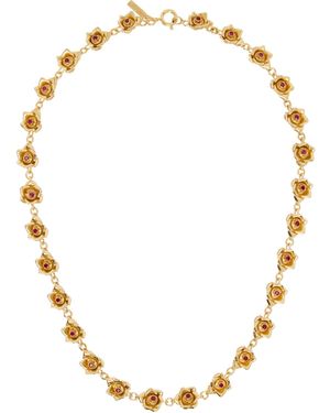 Ernest W. Baker Rose Necklace - Metallic