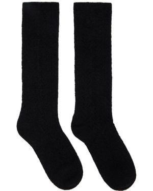 Valentino Mohair Socks - Black