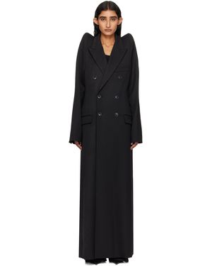 Vetements Tight Shoulder Tailored Coat - Black