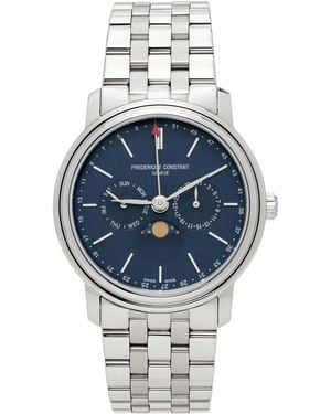 Frederique Constant Classics Index Business Timer Watch - Blue