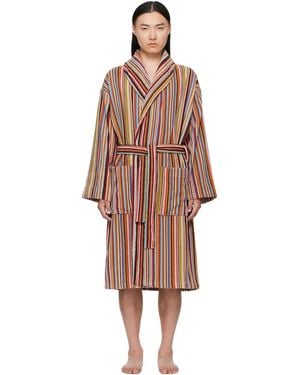 Paul Smith 'Signature Stripe' Woven Cotton Bathrobe - Multicolour