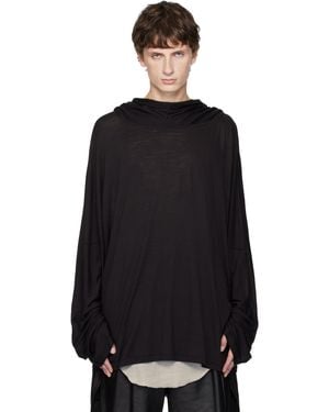 Rick Owens Concordians Tunic Hoodie - Black