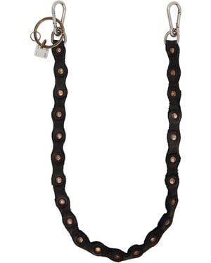 Guidi Leather Keychain - Black