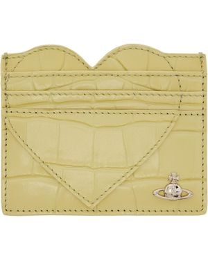 Vivienne Westwood Heart Card Holder - Yellow