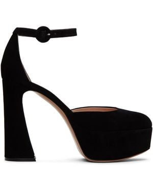 Gianvito Rossi Holly D'Orsay Heels - Black