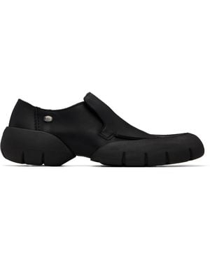 DIESEL ブラック D-Mathieu-Brushed レザースニーカー