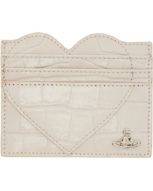 Vivienne Westwood Off- Heart Card Holder - White