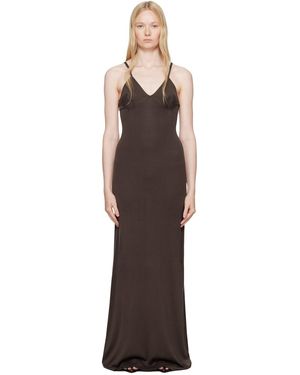 AYA MUSE Slip Maxi Dress - Black