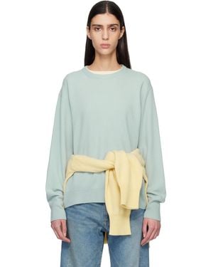 Ssstein Extra Fine Wool Knit Sweater - Blue