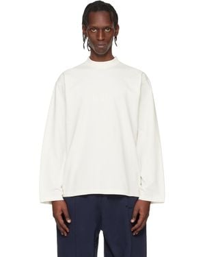 Vetements Off- 'Paris' Embroidered Longsleeve T-Shirt - White