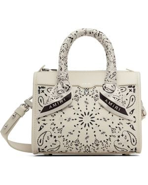 Amiri Off- Bandana Micro Triangle Bag - Metallic