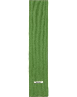 AURALEE Light Cashmere Knit Stole - Green