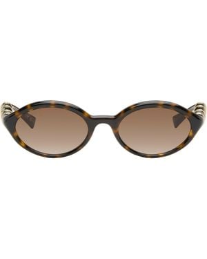 Gucci Oval Frame Sunglasses - Black