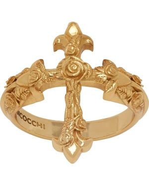 Emanuele Bicocchi Rose Cross Ring - Metallic