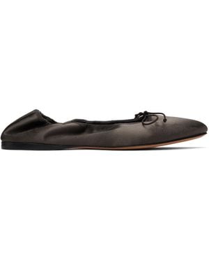 ☆sale☆THE ROW Awar レザーバレリーナシューズ ダークブラウン THE ROW (ザ・ロウ) Awar レザー バレリーナシューズ Dark Brown