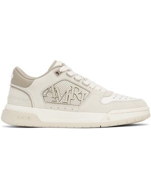 Amiri グレー スエード Classic ローカットスニーカー - ブラック
