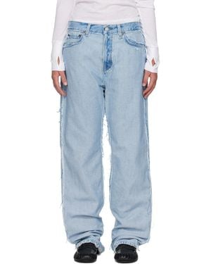 Acne Studios Frayed Jeans - Blue