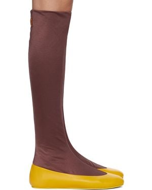 Kiko Kostadinov Proxima Long Ballerina Flats - Brown
