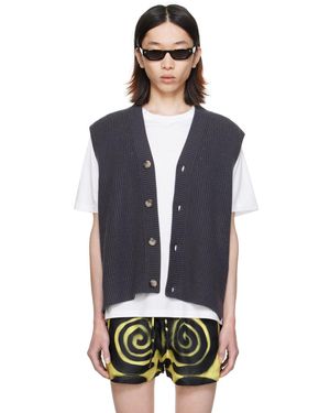 Nanushka Grey Terence Vest - Black