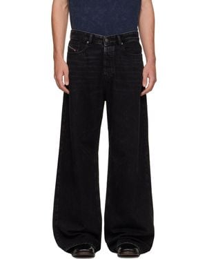 DIESEL Relaxed Low-Waist D-Rise Jeans - Black
