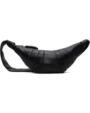 Lemaire Small Croissant Leather Bag - Black