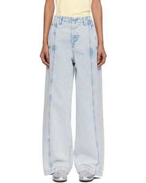 YMC Displaced Seam Jeans - Blue
