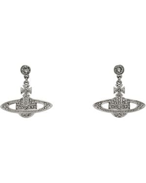 Vivienne Westwood Mini Bas Relief Drop Earrings - Black