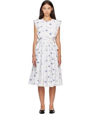 Sandy Liang Mott Midi Dress - White