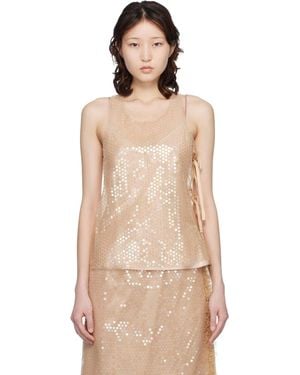 Renaissance Renaissance Tati Sequin Top - Natural
