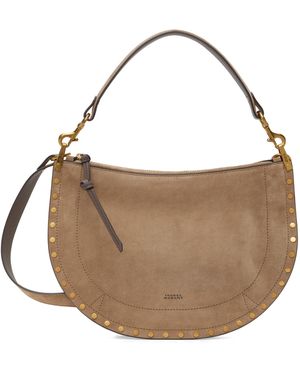Isabel Marant Taupe Oskan Soft Zip Bag - Brown