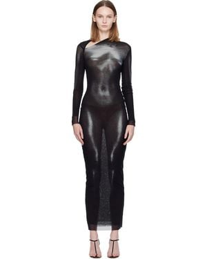Jean Paul Gaultier 'The Long Body Dust' Maxi Dress - Black