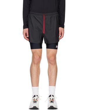 District Vision Ripstop Layered Trail Shorts - Black